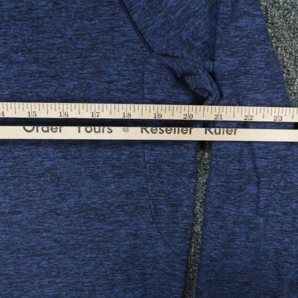 Lululemon Pullover Mens Large Blue Surge Warm Half Zip Athletic Heather